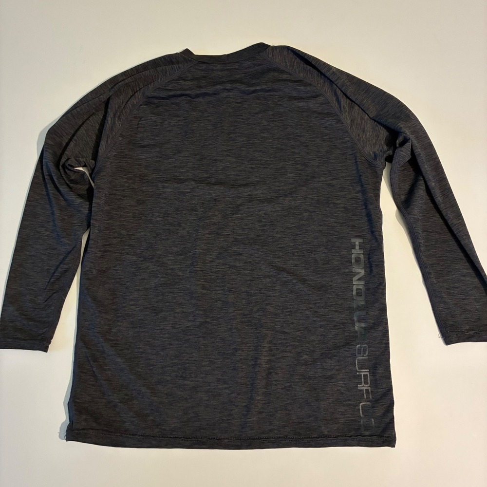 Honolua Surf Co Kids Size Large Rash Guard Gray Long Sleeve SPF 20 Hawaii - Picture 6 of 6